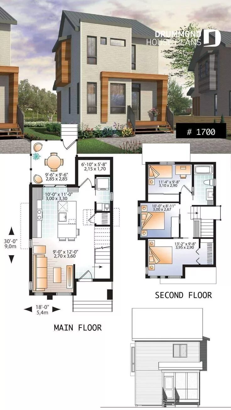 Планировки компактных домов для маленьких участков Pin on Architecture Sims house plans, Dream house plans, Architecture house