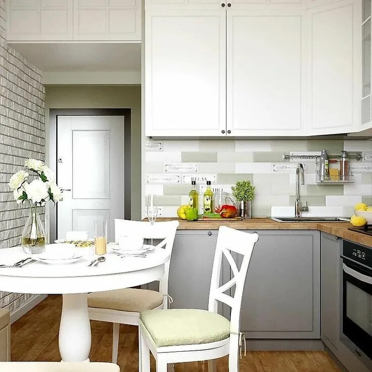 Планировки кухни 8 кв м квадратная Кухня 9 кв. м: 60 идей на фото дизайна интерьера от IVD.ru Kitchen room design, 