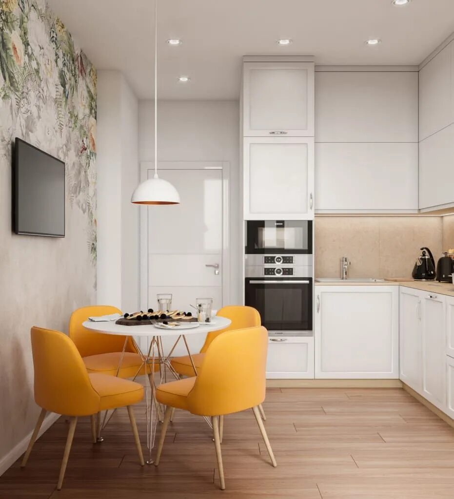Планировки кухни 8 кв м квадратная Какие виды дизайна кухни 8 метров квадратных в панельном доме? Обзор и Идеи