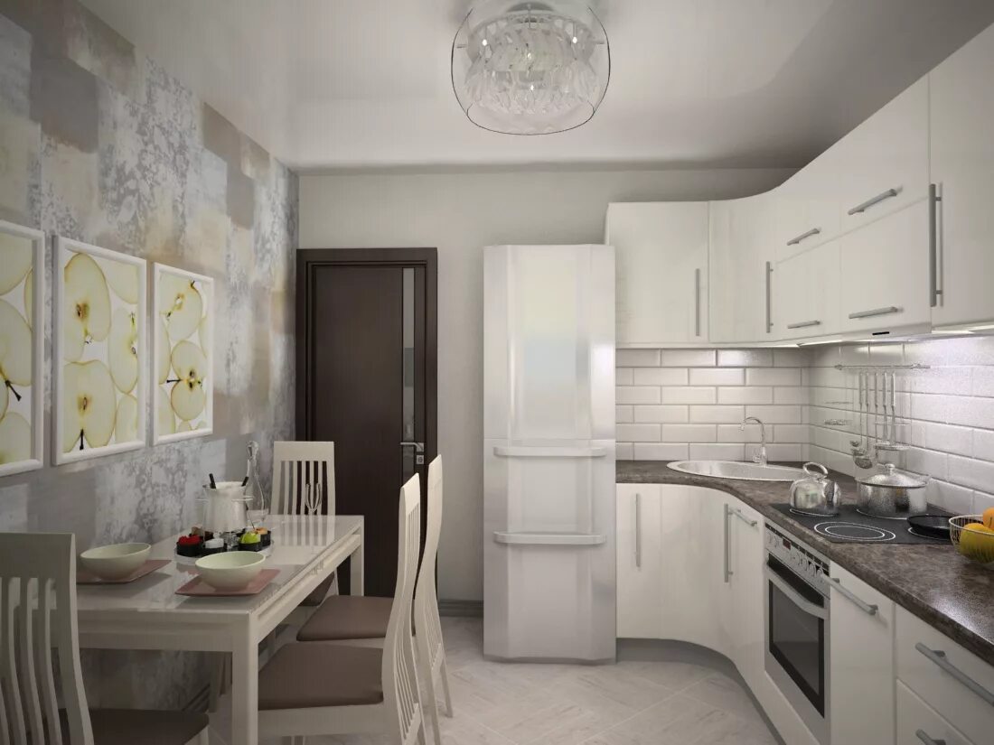 Планировки кухни 8 кв м квадратная Перейти на страницу с картинкой