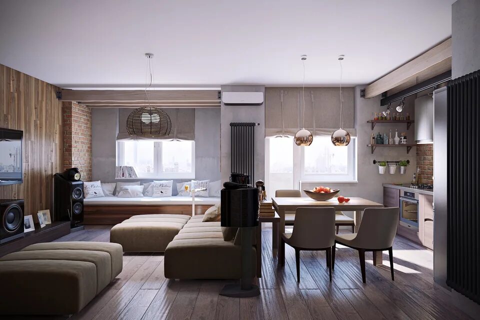 Планировки кухни гостиной 50 кв м Kitchen design living room 33 sq.m. (63 Photos)
