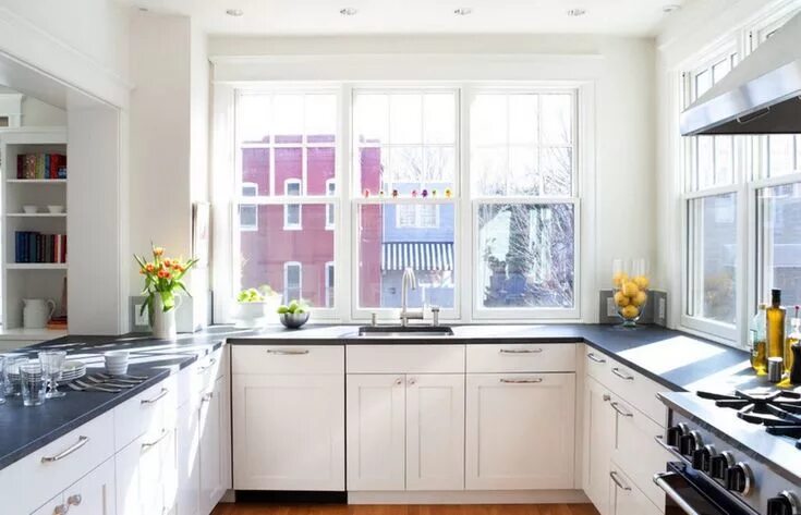 Планировки кухни с окном в современном Pin on для кухни Kitchen design small, Modern kitchen backsplash, Kitchen furnis