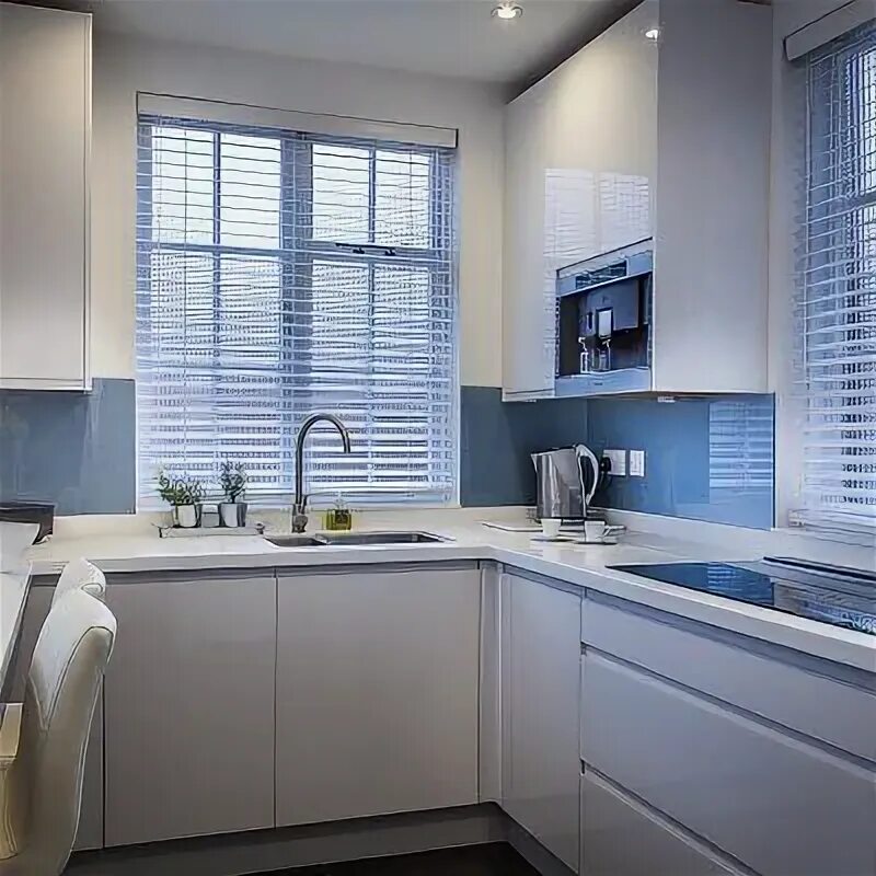 Планировки кухни с окном в современном untitled-1-1 High gloss white kitchen, Stunning kitchens, White kitchen