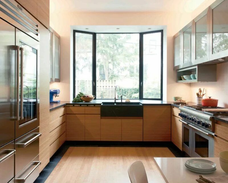 Планировки кухни с окном в современном 20 Charming Kitchen Spaces with Bay Windows Home Design Lover Kitchen bay window