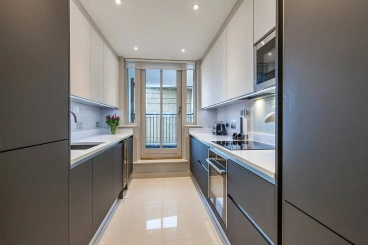 Планировки кухонь 10 метров Docklands Apartment - Contemporary - Kitchen - London - by Culina Small galley k