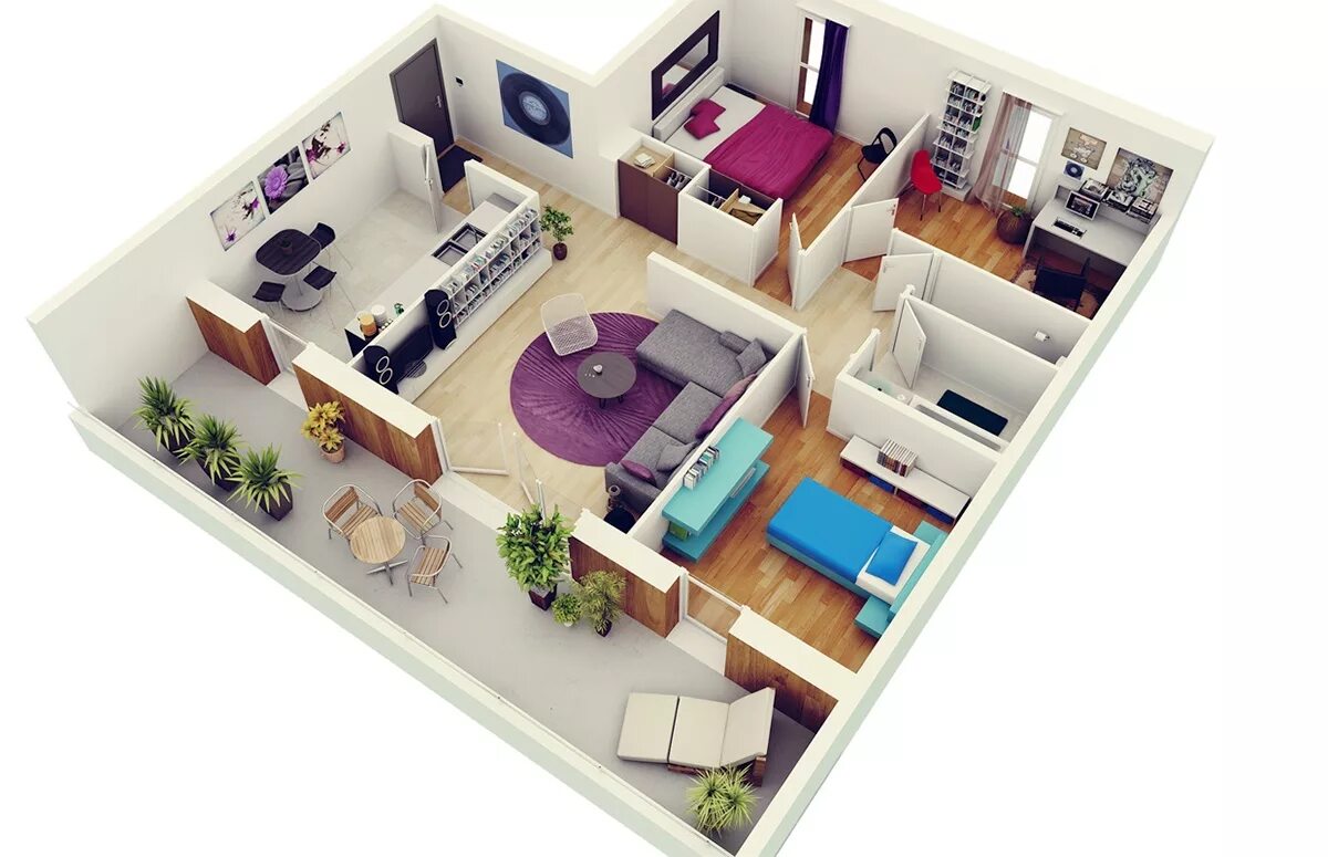 Планировки квартир 10 تصميم داخلي :: Behance