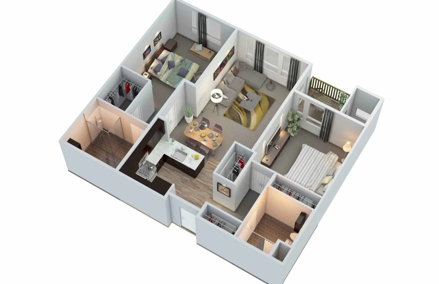 Планировки квартир 10 Online 3D Floor Plan Design Free - floorplans.click