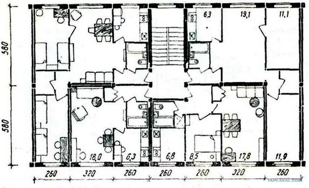 Планировки квартир 1960 План советской квартиры