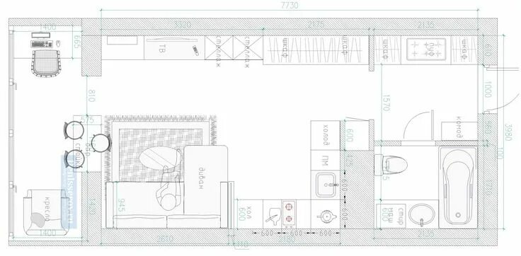 Планировки квартир 30 м планировка квартиры студии 30 кв.м. с размерами Floor plans, How to plan, Rental