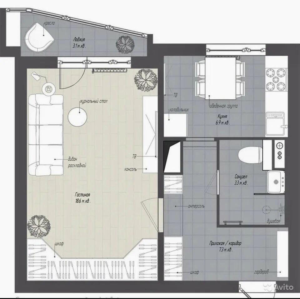 Планировки квартир 44 м Купить 1-комнатную квартиру, 38.8 м² по адресу Москва, Люберецкие Поля, проспект