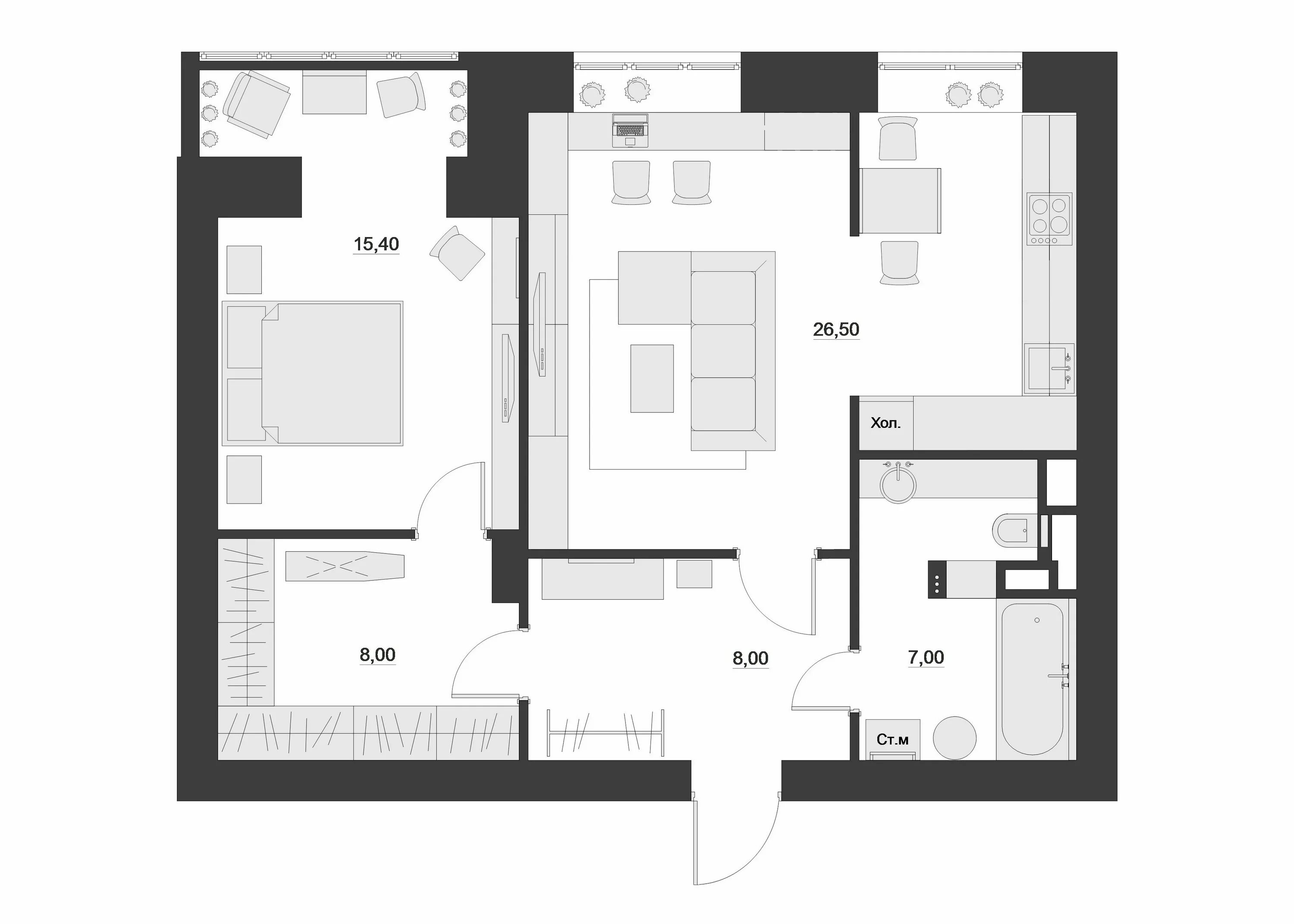 Планировки квартир 60 м Бюджетный интерьер квартиры в Смоленске Планы этажей дома, Макеты домов, Планиро