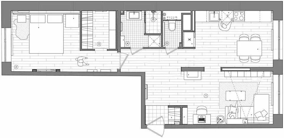 Планировки квартир 60 м design_kvartiri_60_metrov_foto19 Квартира, Дизайн, Планировки