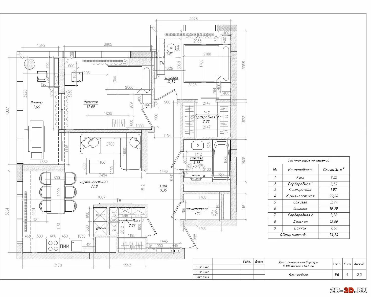 Планировки квартир dwg Дизайн проект 3-х комнатной квартиры готовые чертежи выполненные в программе Aut