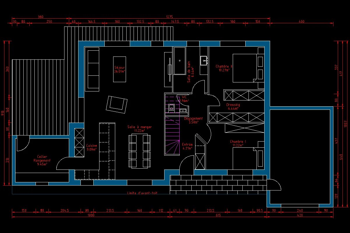 Планировки квартир dwg Plan autocad maison - Best photos on editionsindispensables.com