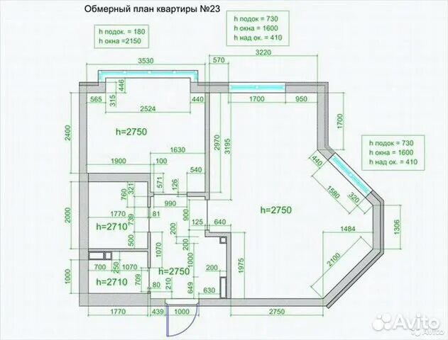 Планировки квартир dwg Обмерные работы (осмотр) квартир, помещений в Москве Услуги Авито