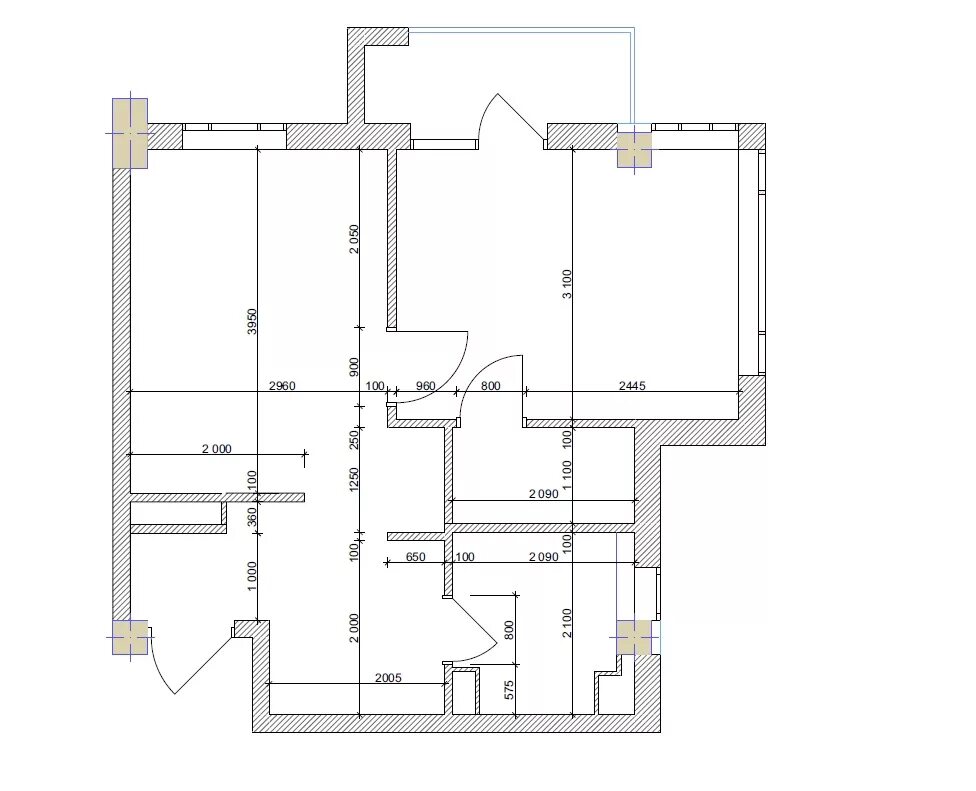 Планировки квартир дзержинск Планировка квартиры 41 кв м на две комнаты - design56.ru
