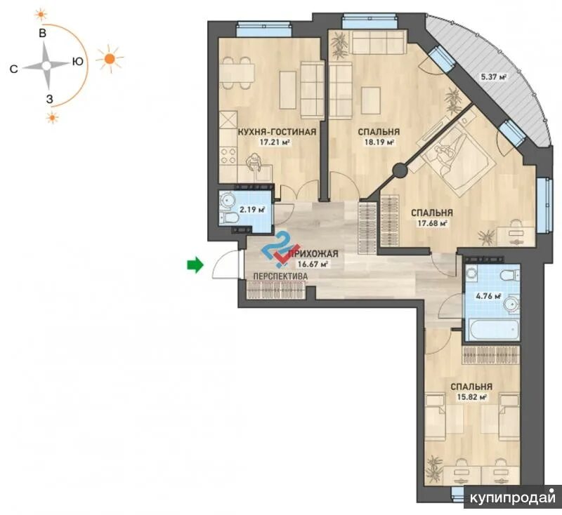 Планировки квартир екатеринбурга 4-к квартира, 100 м2, 2/26 эт. в Екатеринбурге