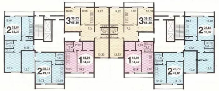 Планировки квартир и 522а типовые планировки квартир и-522а - и-522а Планировки, Планировка квартиры, Квар