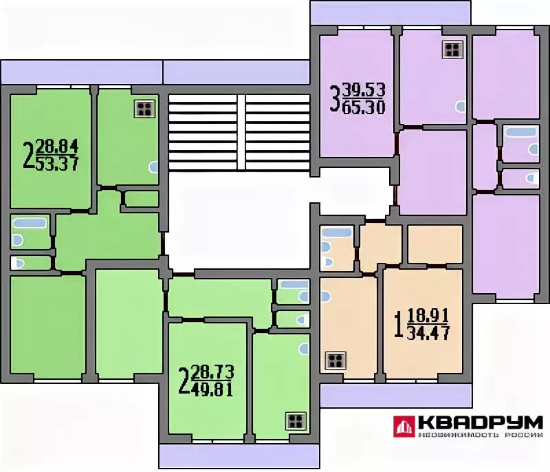 Планировки квартир и 522а Планировки квартир / 16-22 этажные дома / Планировка домов серии И-522А Планиров