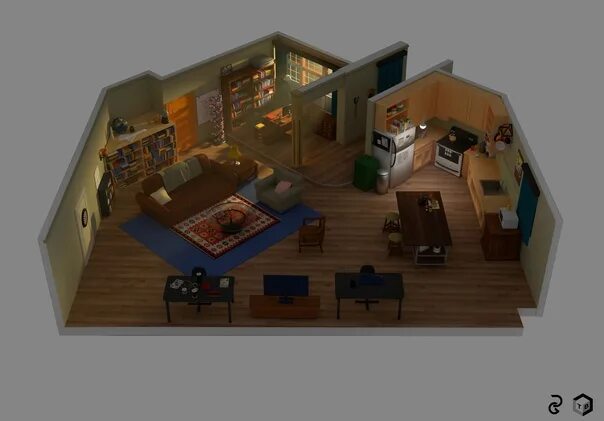 Планировки квартир из сериалов Bugagashenya! We made a room here... Modeled with the support of an elf merchant