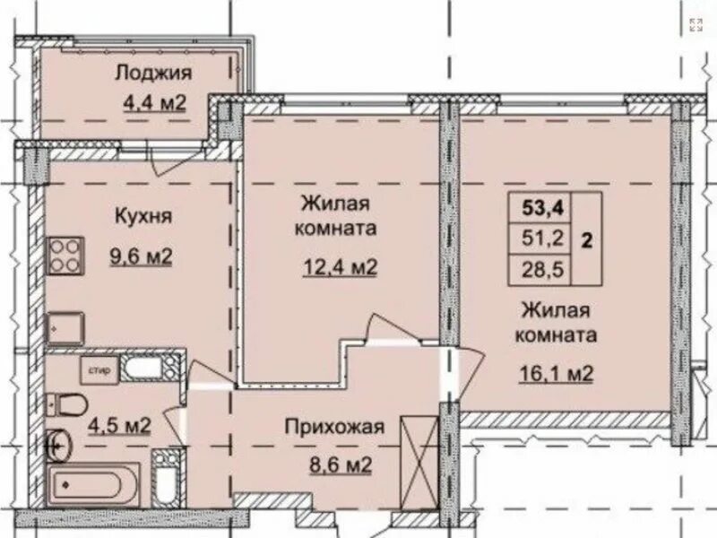 Планировки квартир нижний новгород официальный сайт Купить 2-комнатную квартиру, 53 кв. м., Нижний Новгород, цена 3670000 руб., № 99
