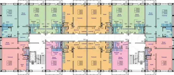 Планировки квартир новосибирск 1-к. квартира, 48,9 м², 7/10 эт. на продажу в Новосибирске Купить квартиру Авито