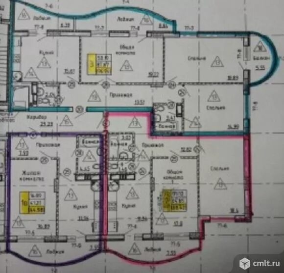 Планировки квартир олеко дундича 31 1 2-комнатная квартира 68,42 кв.м - Воронеж - Доска объявлений Камелот