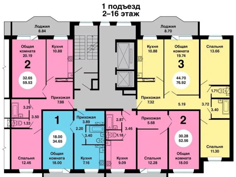 Планировки квартир олеко дундича 31 1 Купить 1-комнатную квартиру, 34 кв. м., Новосибирск, цена 2100000 руб., № 145808