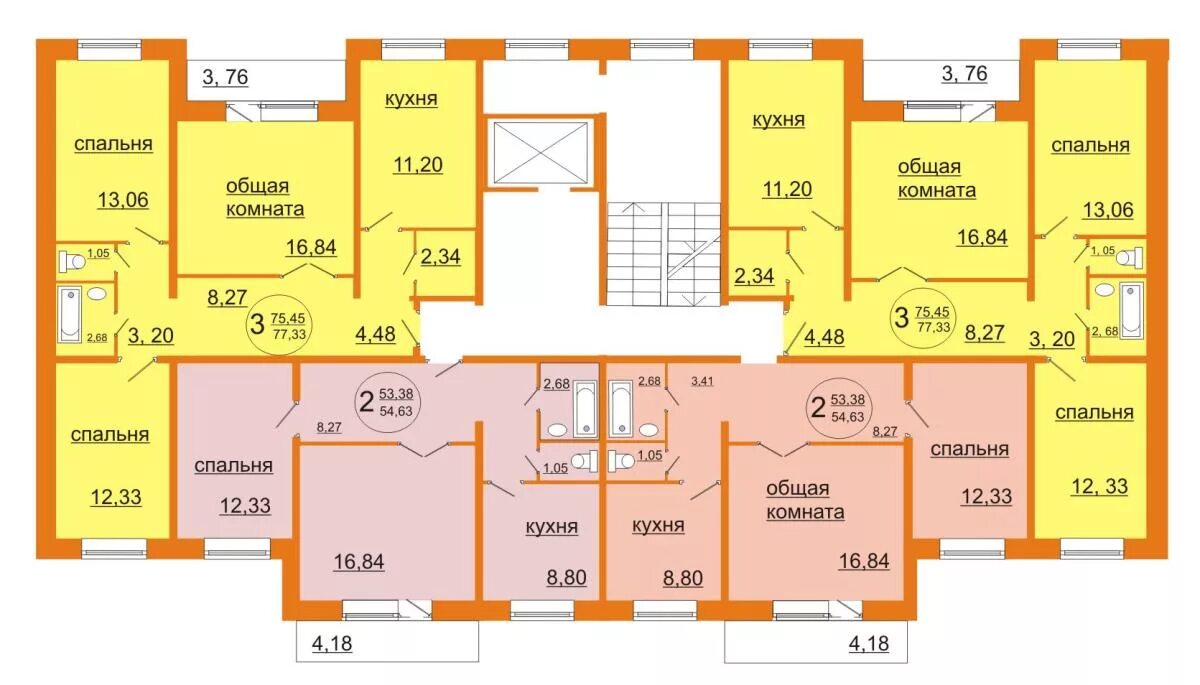 Планировки квартир оренбург Жилой комплекс "Гранд"