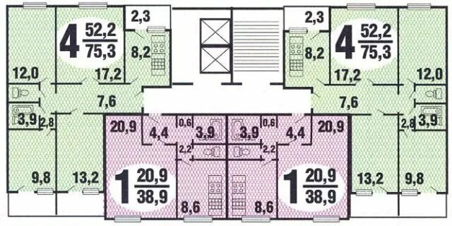 Планировки квартир п 30 Ремонт квартир в домах серии П-30, перепланировка квартир