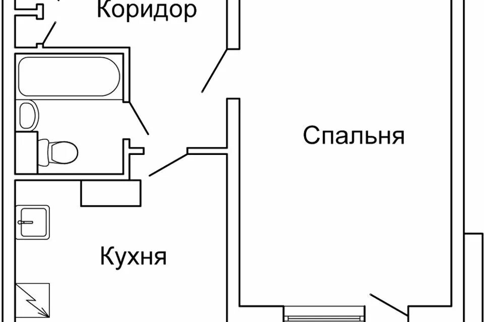 Планировки квартир п 44 однокомнатная Купить Малогабаритную Квартиру на 1-й линии (СНТ Онколог) - предложения о продаж