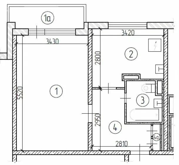 Планировки квартир п 44 однокомнатная Продажа однокомнатной квартиры Москва, метро Первомайская, 4-я Парковая улица 28