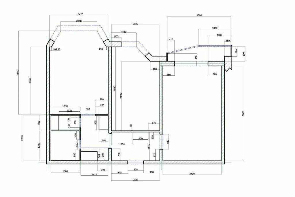 Планировки квартир п 44т с размерами Продажа двухкомнатной квартиры Москва, улица Лавриненко 11к2, цена 7100000 рубле