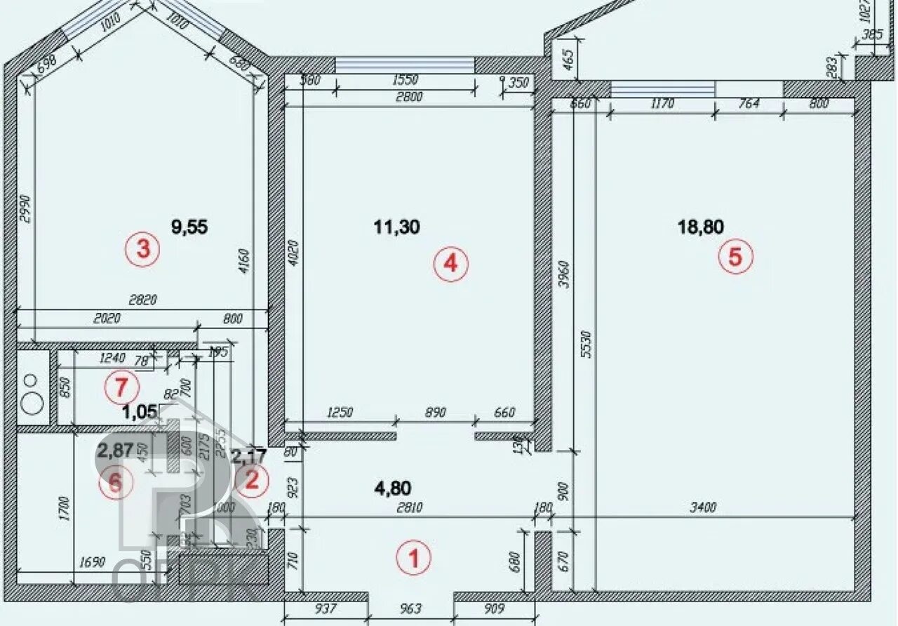 Планировки квартир п 44т с размерами Купить 2-комнатную квартиру, № 331118