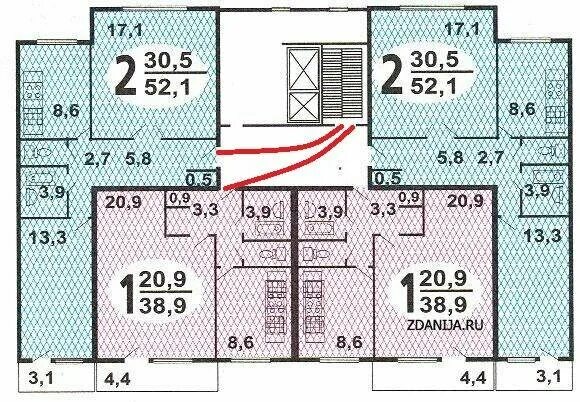 Планировки квартир п 46 с размерами В нашей многоэтажке (тип П-46) не все квартиры оснащены пожарными выходами. О чё