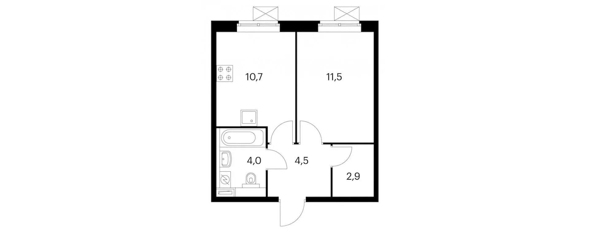 Планировки квартир пик 2 План квартиры пик