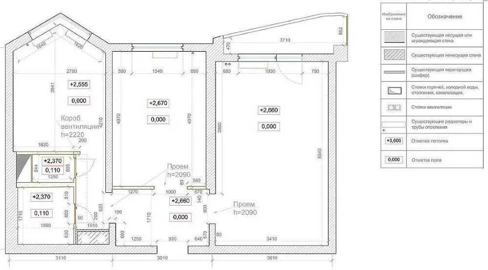 Планировки квартир размеры 515 Купить 2-комнатную квартиру, 52 м² по адресу Москва, Высокая улица, 7, 12 этаж, 