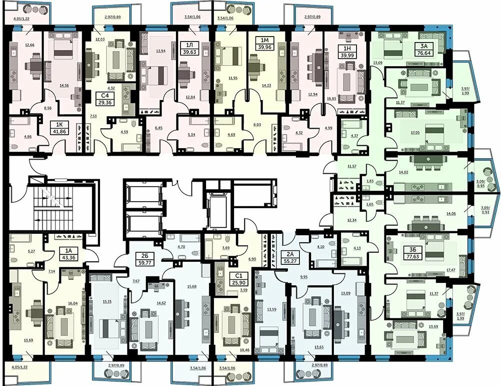 Планировки квартир ростов на дону Продаю квартиру-студию 29.92м² ул. 23-я Линия, 54с8, Ростов-на-Дону, Ростовская 
