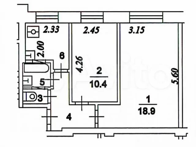 Планировки квартир серии ii 29 2-к квартира, 42 м², 1/9 эт. на продажу в Москве Купить квартиру Авито