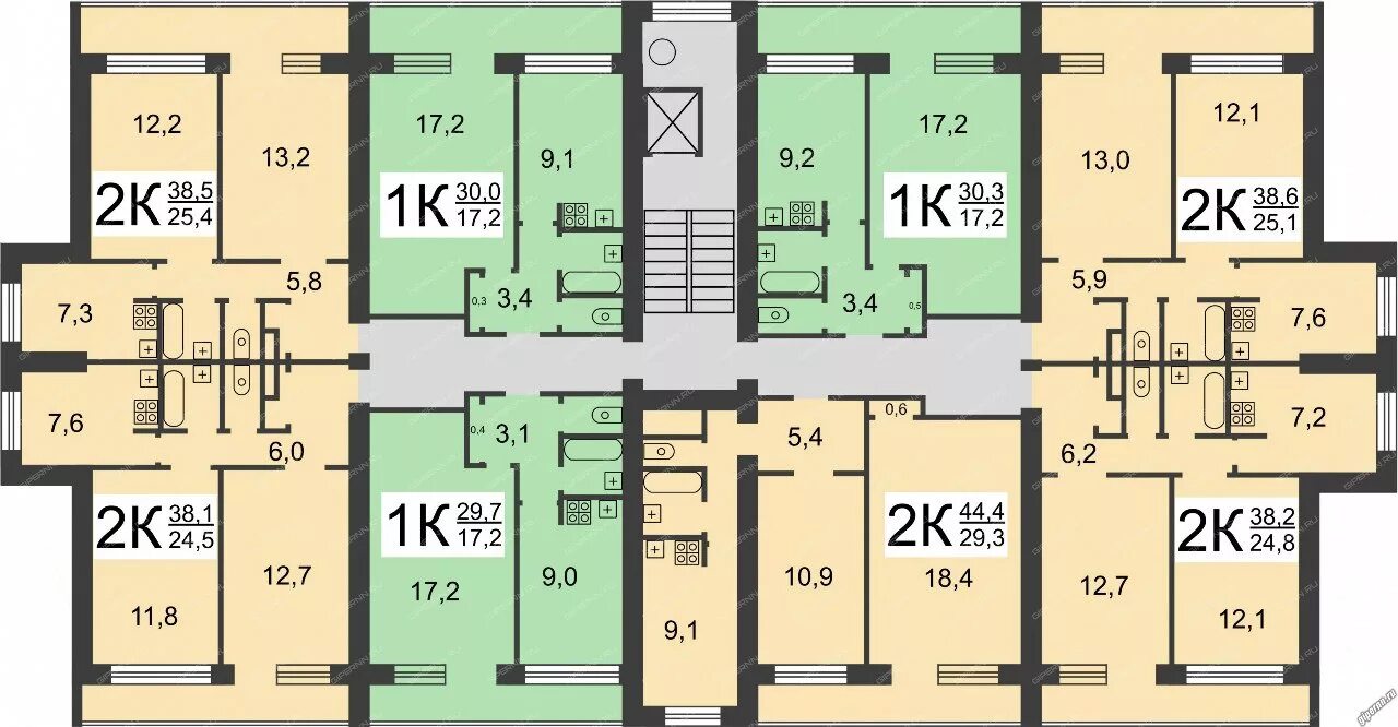 Планировки квартир серии ii 29 г. Москва, г. Зеленоград, корп. 153 - информация о доме, фото, характеристики и 