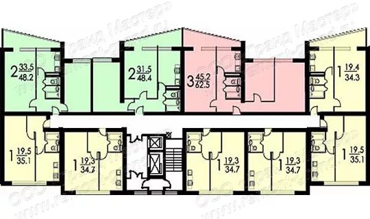 Планировки квартир серия дома ii 68 Планировка квартир II-68-02/12К. Ремонт в II-68-02/12К.