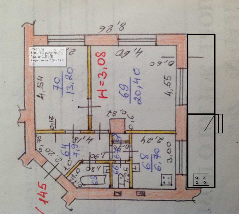 Планировки квартир старых домов План квартиры сталинки