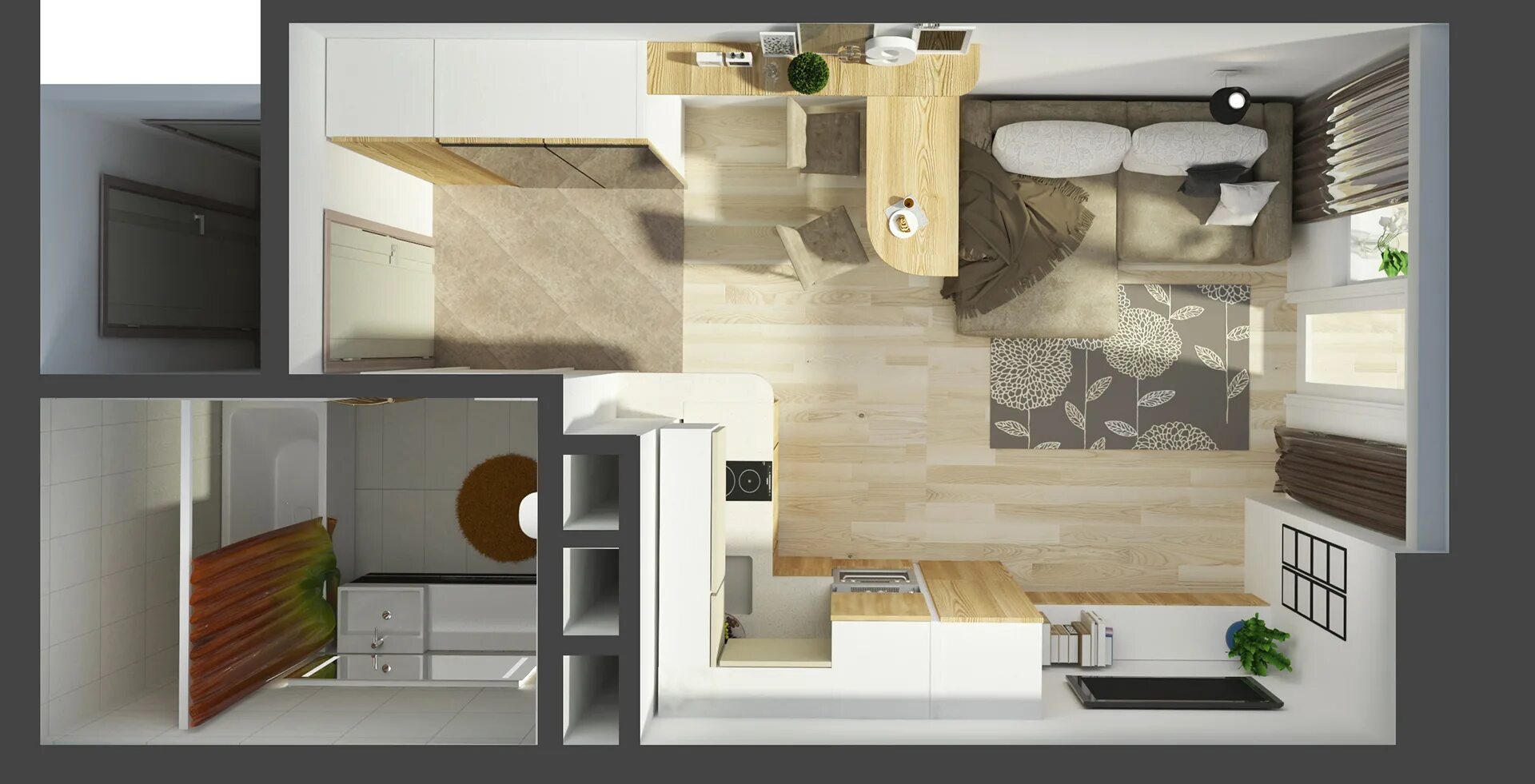 Планировки квартир студий фото Planning of apartments :: Behance