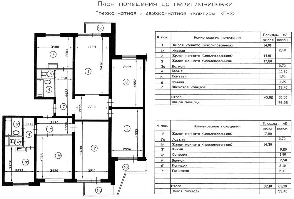 Планировки квартир территория 3 Планировка 3 с размерами