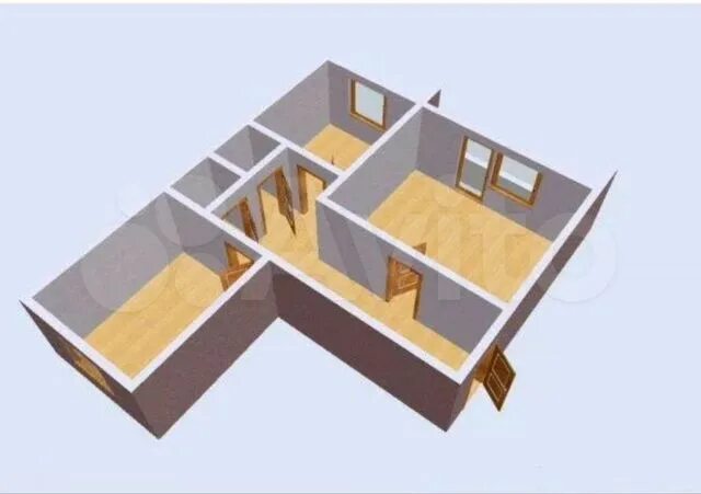 Планировки квартир улучшенной серии 2-к. квартира, 53,1 м², 1/5 эт. на продажу в Копейске Купить квартиру Авито