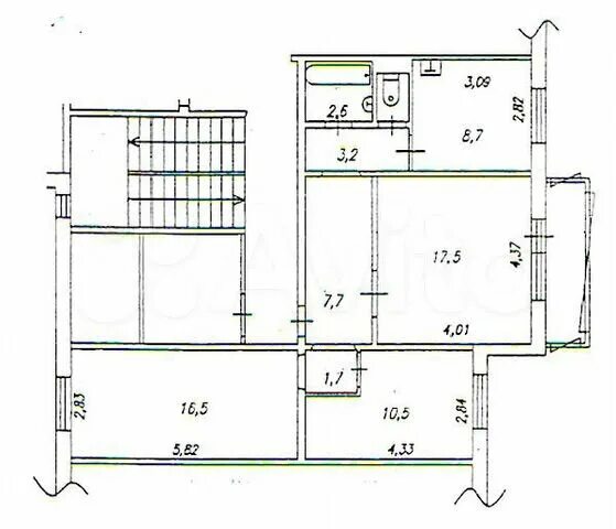 Планировки квартир улучшенной серии 3-к квартира, 68 м², 5/10 эт. на продажу в Красноярске Купить квартиру Авито