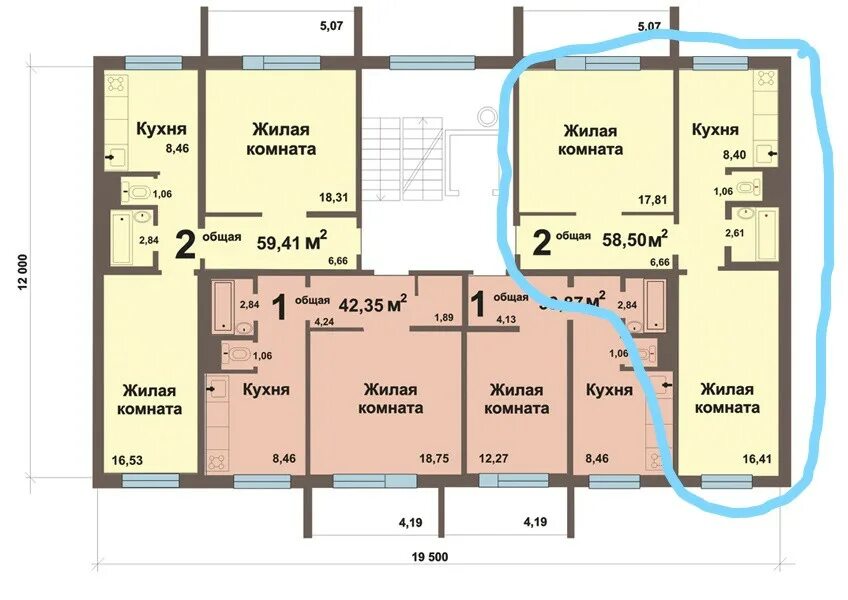 Планировки квартир в челябинске Купить 2-комнатную квартиру, 54 м² по адресу Челябинск, улица 250-летия Челябинс