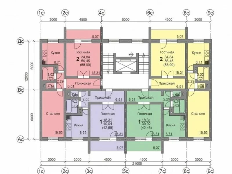 Планировки квартир в челябинске Купить 1-комнатную квартиру, 43 кв. м., Челябинск, цена 1320000 руб., № 915522 R