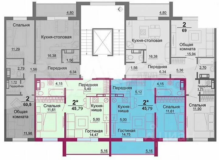 Планировки квартир в челябинске 3-к. квартира, 63 м², 5/10 эт. на продажу в Челябинске Купить квартиру Авито