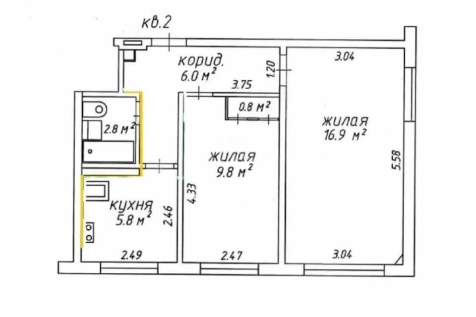 Планировки квартир в домах хрущевках Купить Квартиру на 3 Этаже на улице Мира (Шахтёрск) - предложения о продаже квар